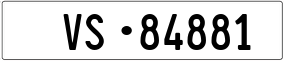 Trailer License Plate